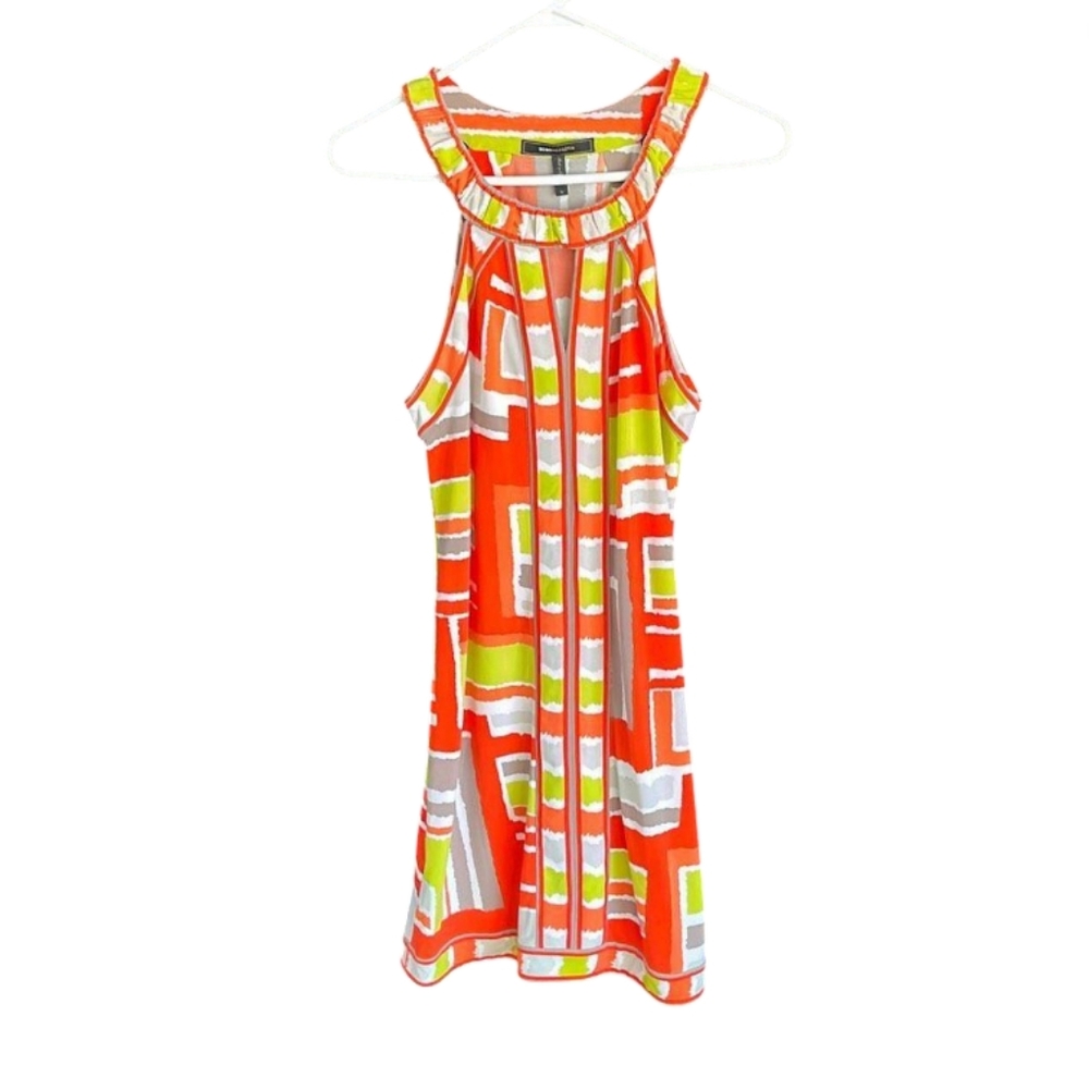 BCBGMaxAzria Multicolor Geometric Dress  Size M